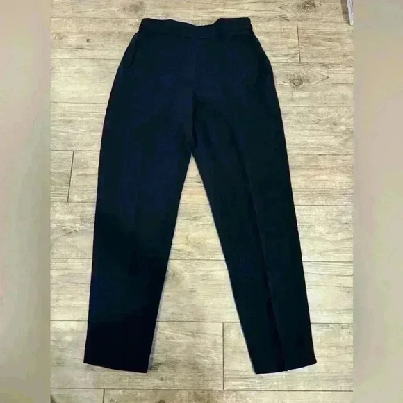 J.Crew Jamie Pants Womens Size 6T Pull On Elastic Waist Navy Blue Straight Leg - Picture 1 of 8